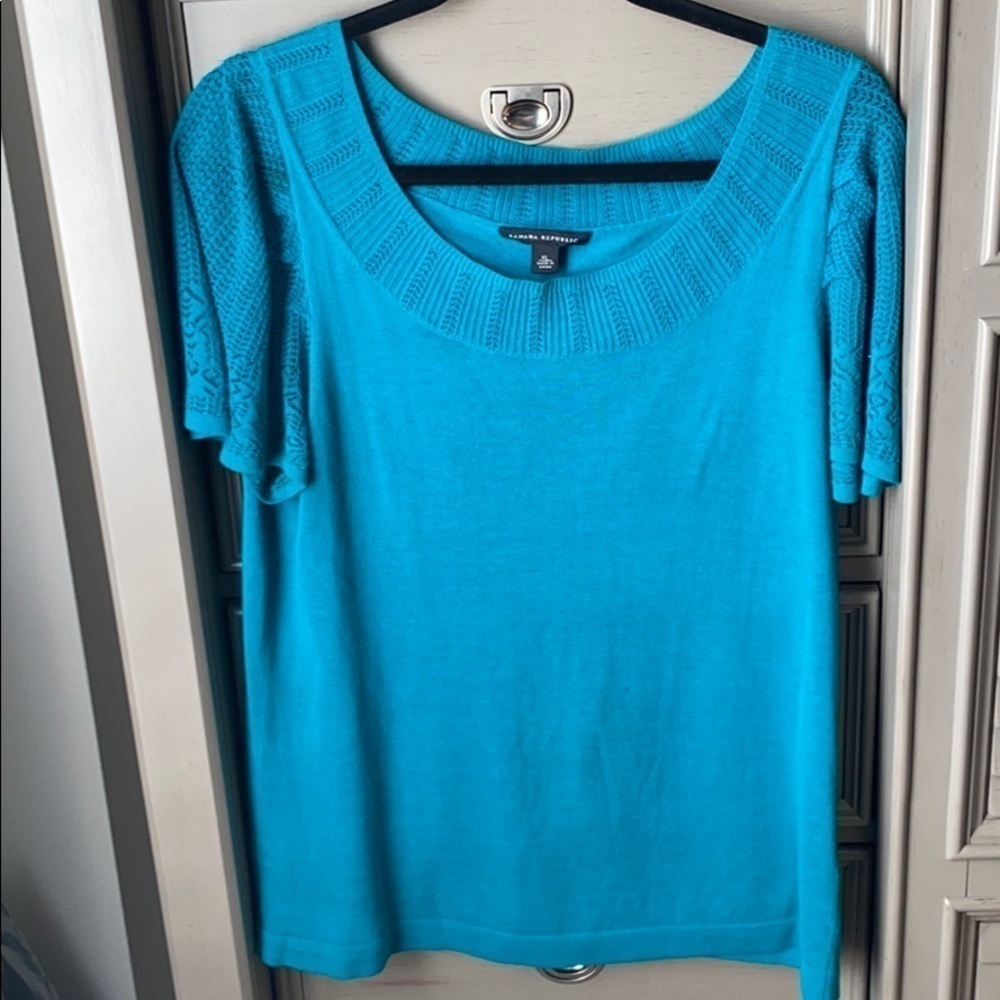 Banana republic sweater shirt teal size xl